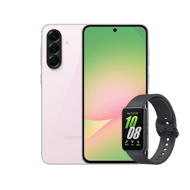 Smartphone Samsung Galaxy A56 128GB Rosa Desbloqueado + Pulsera Inteligente Fit3 Grafito