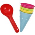 thumbnail image 3 of 5 juguetes de playa para niños, conos de helado y palas de arena para playa, juguetes para exteriores (color aleatorio), 3 of 8
