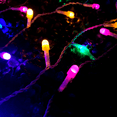thumbnail image 3 of Cascada de Luces La Merced  Navideña Decorativa Luz Led Multicolor Pastel 500 Focos 8 Funciones Cable Blanco 10 m, 3 of 7