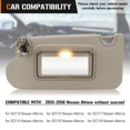 thumbnail image 2 of Visera del Sol Aeagle para Nissan Altima 2013-2018 Beige con Luz de Vanidad, 2 of 7