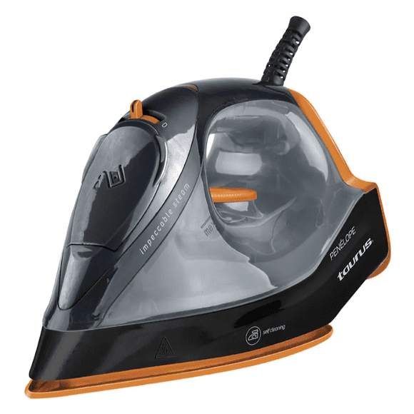 Plancha Taurus Penélope Plancha Antiadherente Con Vapor Naranja