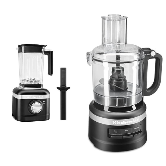 Licuadora y procesador de alimentos KitchenAid K400 KSB4028 KFP0718BM