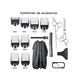 thumbnail image 5 of Kit De Cortapelos Profesional Hombres Recortador Pelo Barba Belug Plateado, 5 of 5
