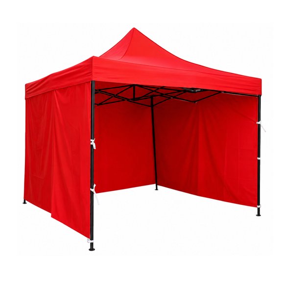 Carpa Toldo Plegable 3x3 con Paredes  Impermeable y Reforzado Rojo