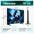 thumbnail image 3 of TV Pantalla Hisense de 75 pulgadas MINILED 75U6SV con sistema operativo VIDAA, 3 of 12