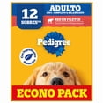 thumbnail image 2 of Alimento húmedo para perro Pedigree Adulto sabor res 12 pack, 2 of 6