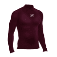 thumbnail image 2 of Playera Deportiva Manga Larga Unisex ZAPARI Licra de Compresion Comoda y Fresca Vino CH, 2 of 8