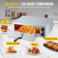 thumbnail image 3 of Yeshouse Horno eléctrico para pizza de 1300W, encimera, acero inoxidable, hasta 40 cm, fácil de limpiar, 3 of 7