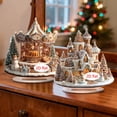 thumbnail image 5 of Christmas Acrylic Ornaments Set, Holiday Carousel and Castle Decor, Festive Home Display, Seasonal Tabletop Decorations, Winter Themed Accents, Lightweight Acrylic Christmas Decor for Mantel Shelf, 5 of 5