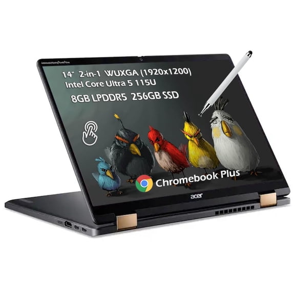Laptop Acer Chromebook Plus Spin 714 de 14" táctil, 8 GB, 256 GB