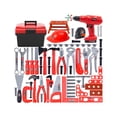 thumbnail image 1 of Juego de herramientas para niños, juego de herramientas para niños pequeños, juguete educativo, regalo de herramientas, juguetes de construcción con juego de 68 piezas, 1 of 9