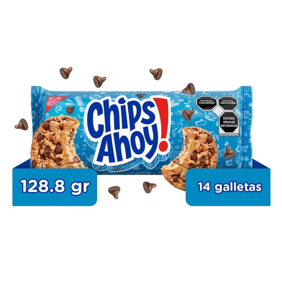Galletas Chips Ahoy! con chispas sabor chocolate 128.8 g