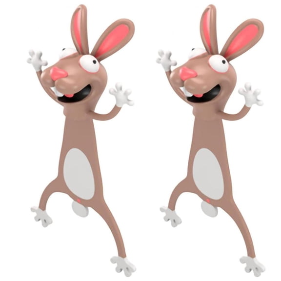 Divisores CartoonMarkRabbit 2Pzas Conejo Longitud 9.4cm PVC Café.