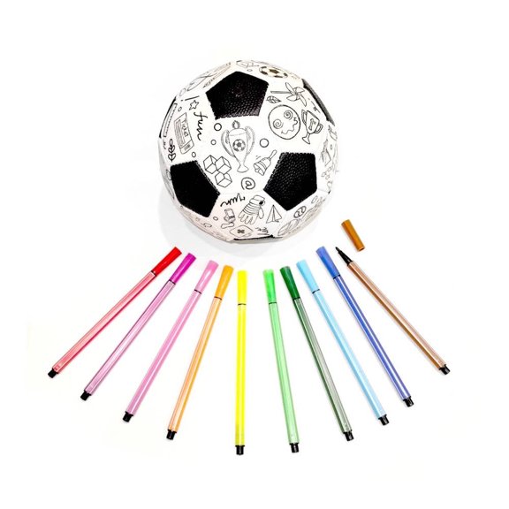 Balón de Fútbol Athletic Works Para Colorear con Marcadores