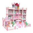 thumbnail image 1 of Casa de muñecas DIY para montar con muebles y accesorios con figura de muñecas para cumpleaños con 11 habitaciones, 1 of 9