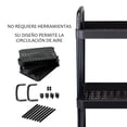 thumbnail image 4 of Carrito Auxiliar Organizador Almacenamiento Multiusos Con 3 Niveles, 4 of 6