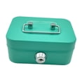 thumbnail image 2 of Caja de dinero con cerradura, caja de seguridad con llave, caja de tesoro para niñas y niños Verde, 2 of 9