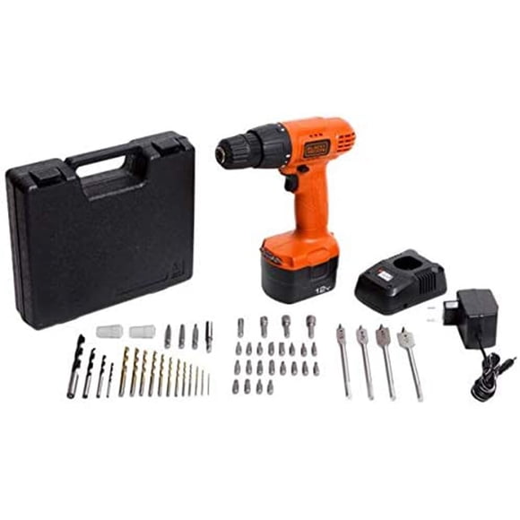 Taladro Atornillador BLACK+DECKER 101 Acc CD121K100-B3