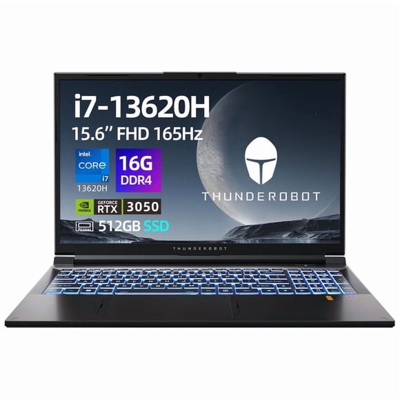 Laptop Gamer Thunderobot 911T Intel Core I7 13620H RTX 3050 15.6'' FHD 165Hz 16GB RAM 512GB SSD Negro