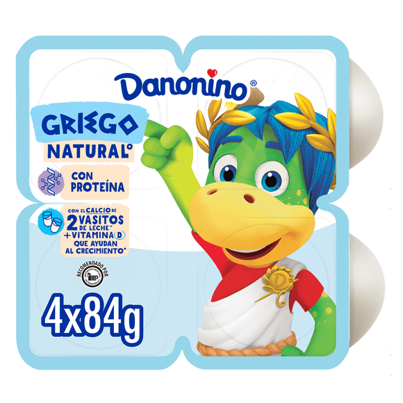 Queso petit suisse Danonino Maxi Natural 4 pack 84 g