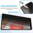 thumbnail image 4 of Zonyee Protector de pantalla de privacidad de vidrio templado para Samsung Galaxy A22 5G - Película protectora resistente a rayones - Fácil instalación Protección de borde a borde - Sin burbujas, 4 of 7