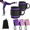 thumbnail image 4 of Juego de bandas de resistencia | Correas ajustables para tobillos para piernas y glúteos | Bandas elásticas de TPE para fitness de 10/20/30 lbs | Equipo de ejercicio para gimnasio en casa | 32 cm de, 4 of 6
