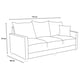 thumbnail image 4 of Sofa El Bazar Store Atlanta Lino Azul Marino 3 plazas Modular Moderno, 4 of 4