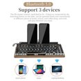 thumbnail image 3 of Teclado de MáQuina de Escribir Retro, Teclados MecáNicos InaláMbricos Bluetooth, Teclado de Ordenador de 83 Teclas para Ordenador PortáTil, Juegos de PC, 3 of 5