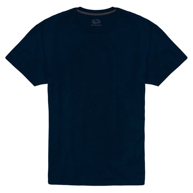 Playera Fruit of the Loom para Hombre,Manga Corta Cuello Redondo, Azul, Talla G