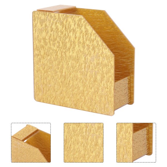 TABLZONE Soporte De Papel Para Remover Esmalte En Acrílico Dorado Fácil De Almacenar