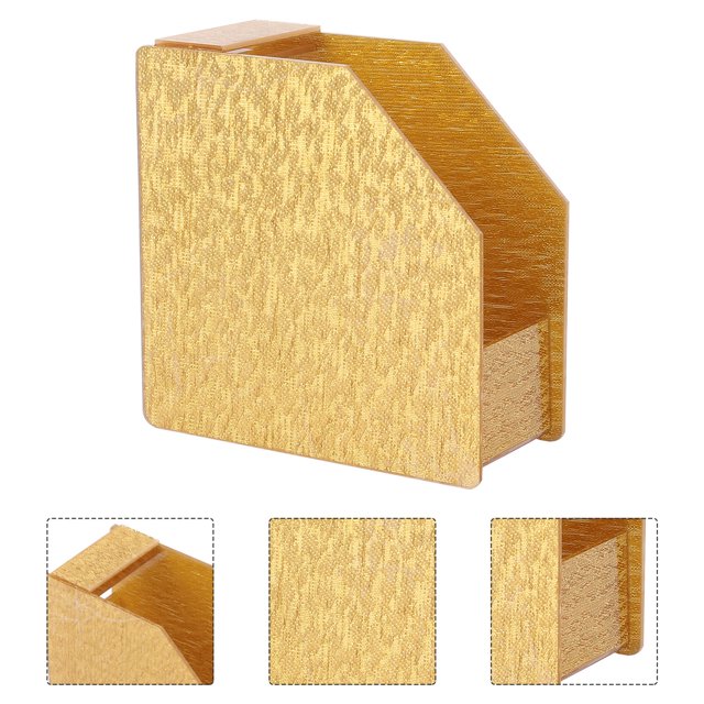 TABLZONE Soporte De Papel Para Remover Esmalte En Acrílico Dorado Fácil De Almacenar
