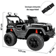 thumbnail image 4 of Montable Eléctrico Camioneta 4x4 para Niños Luz Sonido Bluetooth Control Remoto 12v - Negro, 4 of 8