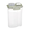 thumbnail image 1 of Food Storage Container Airtight Canister, Clear Plastic Jar with Secure Locking Lid for Pantry Kitchen, Stackable Dry Food Organizer for Cereal Snacks, 1 Piece, 1 of 3