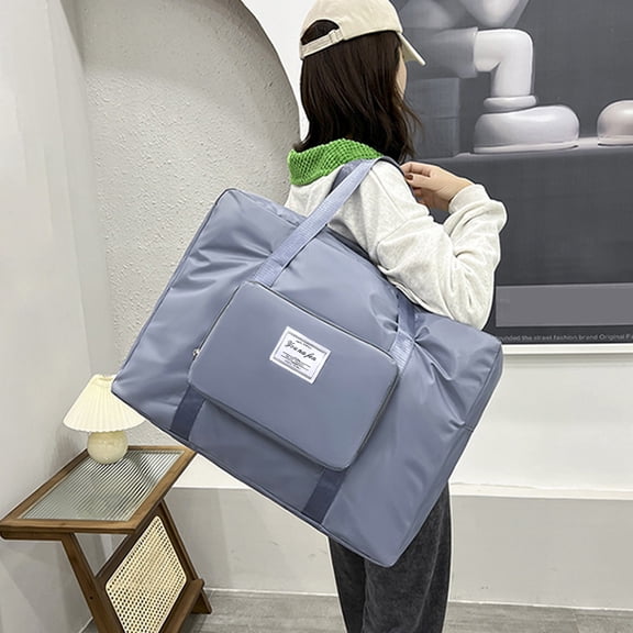 Large Travel Tote Bag, Expandable Gym Tote Bag,Carry On Bags For Women With Trolley Sleeve Wet Pocket,travel Duffel BagsTravel