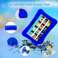 thumbnail image 2 of Veidoo Tableta de aprendizaje Android de 7 pulgadas para niños, 2GB de RAM + 32GB de almacenamiento, función de control parental, tableta para bebé con funda de silicona (Azul Oscuro), 2 of 6