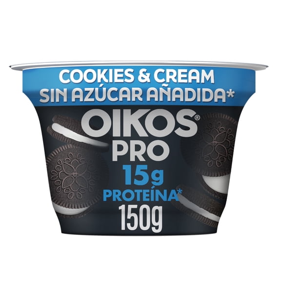 Yoghurt Griego Oikos Deslactosado Pro Cookies & Cream 150 g