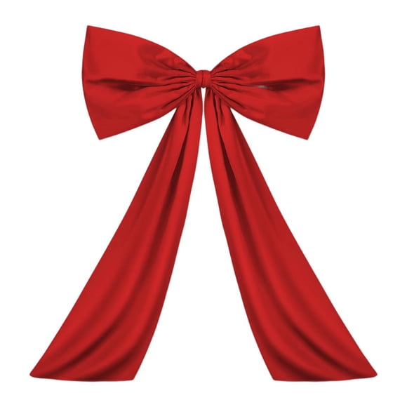 Lazo Grande Decorativo para Pared Adorno Colgante en Forma de Cinta Gigante Lazo de Poliéster para Fiestas Cinta Decorativa de Tela Resistente y Elegante Adecuado para Celebraciones rojo