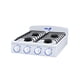 thumbnail image 3 of Parrilla de Gas Sobrepuesta IEM 51 cm 4 Quemadores Blanca con Cubierta Porcelanizada, 3 of 4