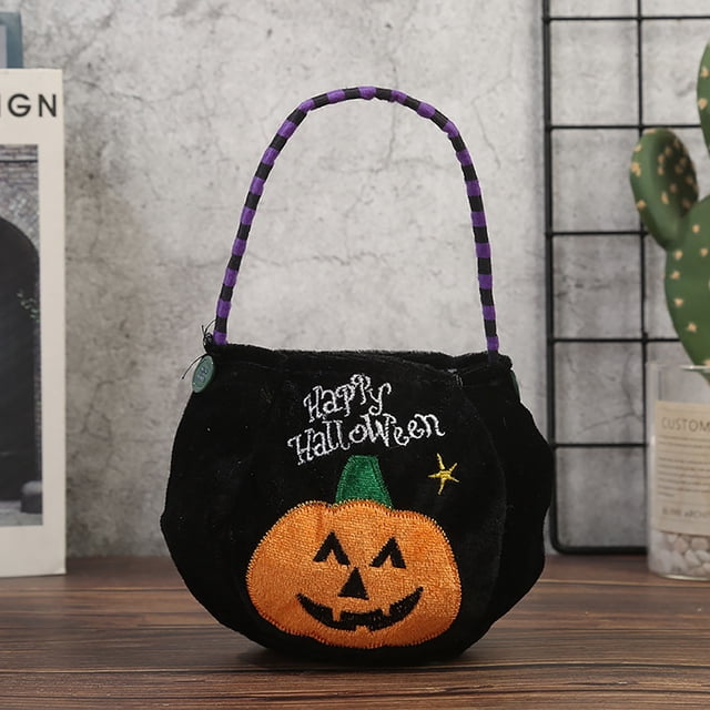 Amzcrzy Caja De Almacenamiento De Adornos, Organizadores De Armario Y Almacenamiento, Bolsa De Calabaza De Halloween, Canasta De Accesorios De Halloween De Mano, Bolsa De Dulces No Tejida, Bolsa De C