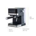 thumbnail image 3 of Cafetera Café Espresso Y Cappuccino Automática AVERA CAF03/Acero Inoxidable/Negro, 3 of 5