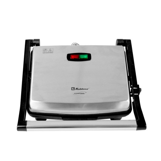 Panini Grill Koblenz Antiadherente 4 Rebanadas PGKM-1500 Acero Inoxidable