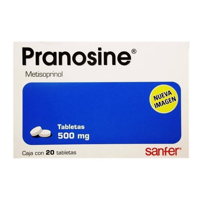 Pranosine 500 mg 20 tabletas