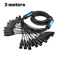 thumbnail image 2 of Cable de Extensión de Audio Profesional Multimedia de 12 Canales, XLR, de 3 Pines, Macho A Hembra, de Snake Cable, de 3 Metros, 2 of 5
