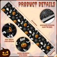 thumbnail image 2 of Camino de mesa de Halloween de 14×84", Camino de mesa de calabaza fantasma, Decoración de Halloween, 2 of 6