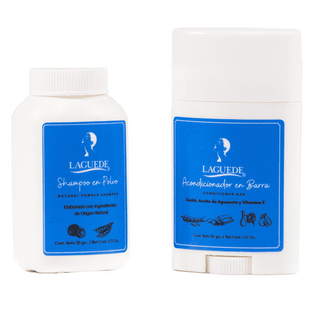 Shampoo y Acondicionador Natural Libres de Sulfatos LAGUEDE LAGUEDE Capilar / Polvo y Barra / Natural