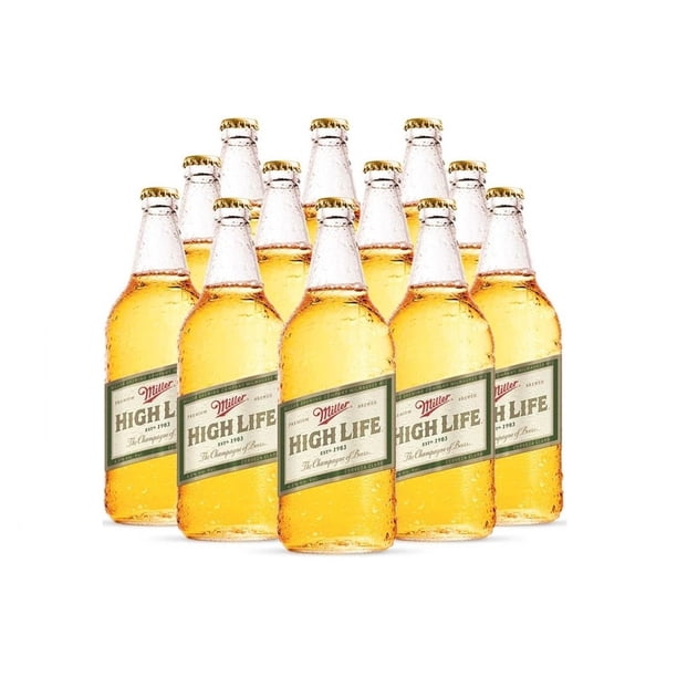 Cerveza Miller Hight Life 12 pack de 940 ml c/u