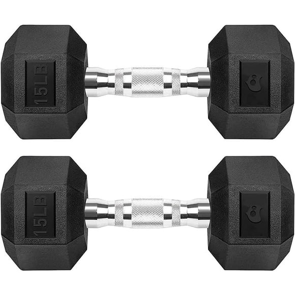 Par de mancuernas Hexagonal de 15 lbs Bluelander
