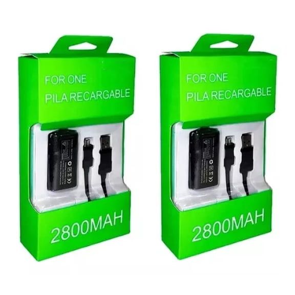 2x Kit Carga Y Juega Para Control Xbox One Y Xbox One S