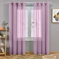 thumbnail image 1 of Semi Sheer Curtains For Bedroom 98 Inches Long Grommet Vertical Window Curtains Drapes With Light Through For Living Room, 1 of 7