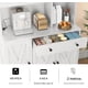 thumbnail image 4 of Mueble Alacena de Cocina, Armario Alto con Cajón, Puertas, Soporte para Copas, Estante para Vino y Toma de Corriente para Cocina, Sala de Estar y el comedor, Blanco, 4 of 7